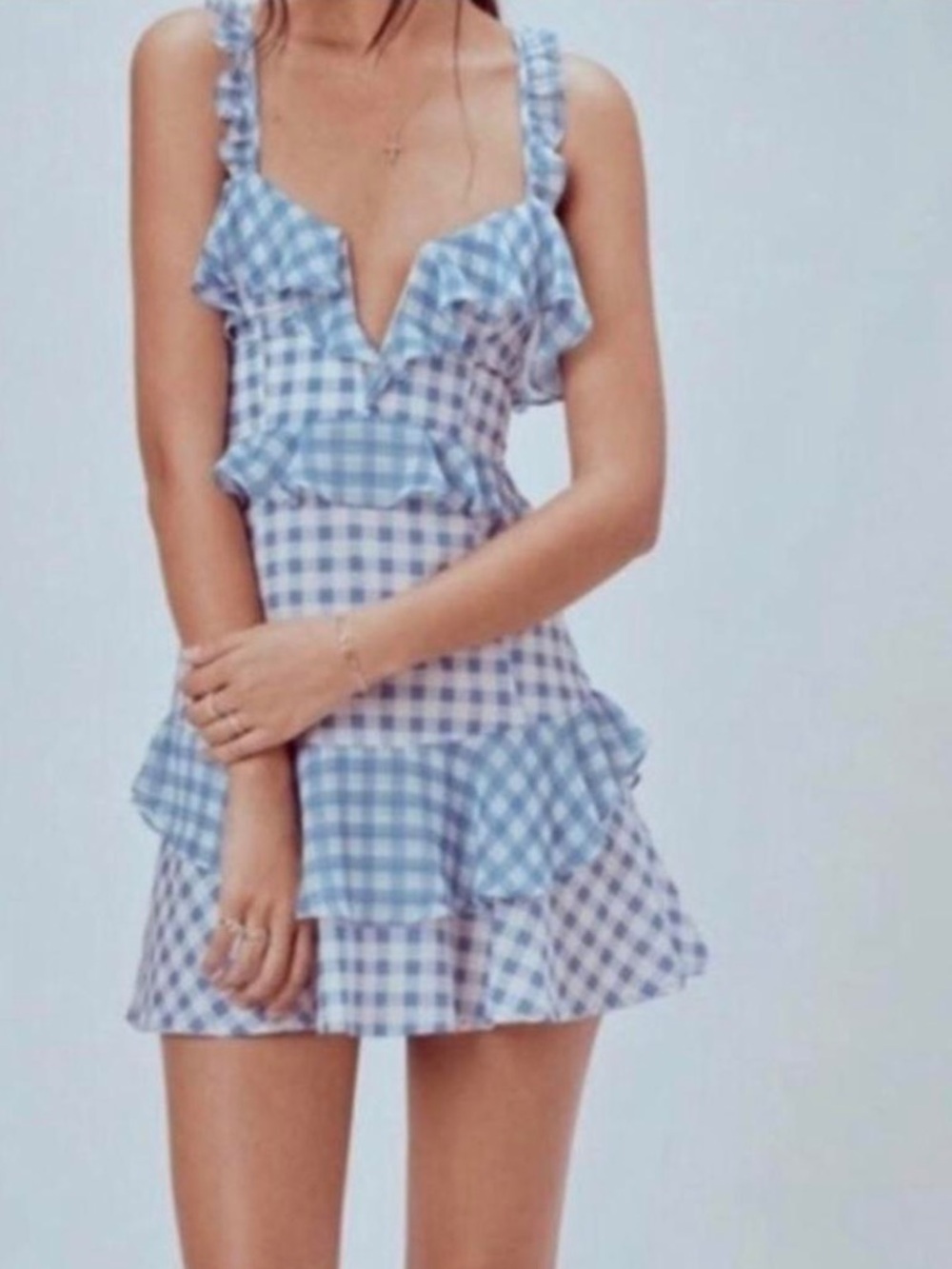 For love and lemons gingham plaid
Dixie dress Large